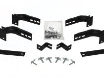 OE Xtreme Side Steps Mounting Brackets Only Textured Black 2011-2014 Dodge Durango 2011-2021 Jeep Grand Cherokee Go Rhino