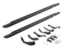 RB30 Running Boards with Mounting Bracket Kit Protective Bedliner Coating 2015-2019 Silverado/Sierra 2500 HD Go Rhino