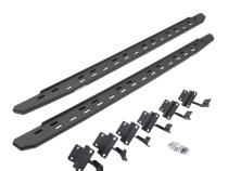 RB30 Slim Line Running Boards with Mounting Bracket Kit Protective Bedliner Coating 2004-2014 Ford F-150 Crew Cab Go Rhino