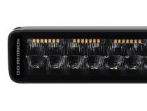 Go Rhino Blackout Combo Series Lights 32 Inch Double Row LED Light Bar With Amber Lighting Black Go Rhino