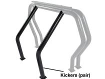 Bed Bar Component Pair of Kickers (Between Wheel Wells) Black Powdercoat 1979-1993 Toyota Pickup 1981-1995 Isuzu Pickup 1982-1990 GMC S15 Go Rhino