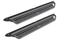 Dominator Xtreme D1 Side Steps W/Rocker Panel Mounting Bracket Kit Double Cab Textured Black 2024-2026 Toyota Tacoma Go Rhino