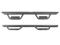 Domintator Extreme D2 Side Steps With Mounting Brackets Textured Black 2007-2018 Silverado/Sierra 150/2500 HD Go Rhino