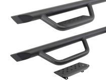 Dominator Xtreme D2 Side Steps with Rocker Panel Mounting Bracket Kit Textured Black 2024-2026 Toyota Tacoma Go Rhino
