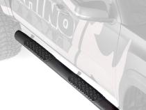 V3 Series Aluminum 5 Inch Elipse Side Steps with Mounting Brackets Textured Black 2015-2026 Ford F-150/ F-250/F-350 Extended Cab Go Rhino