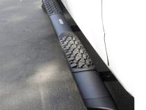 V3 Series Aluminum 5 Inch Elipse Side Steps with Mounting Brackets Textured Black 2015-2026 Ford F-150/ F-250/F-350 Extended Cab Go Rhino