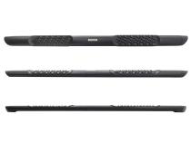 V3 Series Aluminum 5 Inch Elipse Side Steps with Mounting Brackets Textured Black 2015-2026 Ford F-150/ F-250/F-350 Extended Cab Go Rhino