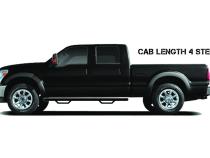 Nerf Step RS Bar Cab Length (2 Steps per Side) 2014-2018 Chevy Silverado/GMC Sierra 1500 Crew Cab Textured Black NFab