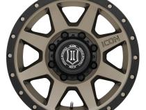 Rebound HD 17 X 8.5 / 8 X 170 6MM Offset 5 Inch Backspace Bronze, ICON Alloys