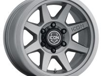 Rebound Six 17 X 8.5 / 6 X 5.5 25MM Offset 5.75 Inch Back Space Charcoal, ICON Alloys