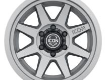 Rebound Six 17 X 8.5 / 6 X 5.5 25MM Offset 5.75 Inch Back Space Charcoal, ICON Alloys