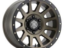 Compression 17 X 8.5 / 6 X 5.5 25MM Offset 5.75 Inch Back Space Bronze, ICON Alloys