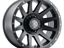 Compression 20 X 10 / 8 X 180 -19MM Offset 4.75 Inch Backspace Satin Black, ICON Alloys