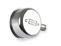 Valve Cover Breather with Logo Push-on style with breather tube chrome Mr Gasket