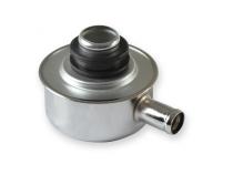 Valve Cover Breather with Logo Push-on style with breather tube chrome Mr Gasket