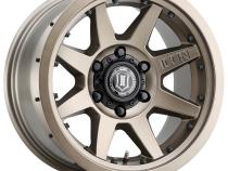Rebound Pro 17 X 8.5 / 5 X 5.5 0MM Offset 4.75 Inch Back Space 108MM Hub Bore Bronze, ICON Alloys