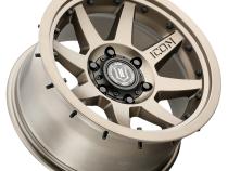 Rebound Pro 17 X 8.5 / 5 X 5.5 0MM Offset 4.75 Inch Back Space 108MM Hub Bore Bronze, ICON Alloys