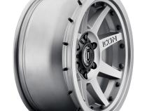 Rebound Pro 17 X 8.5 / 5 X 5.5 0MM Offset 4.75 Inch Back Space 108MM Hub Bore Titanium, ICON Alloys