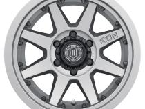 Rebound Pro 17 X 8.5 / 5 X 5.5 0MM Offset 4.75 Inch Back Space 108MM Hub Bore Titanium, ICON Alloys