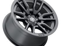 Vector 6 17 X 8.5 / 6 X 5.5 / 25MM / 5.75 Inch Back Space Satin Black, ICON Alloys