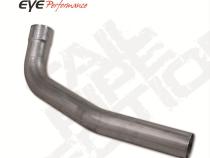 Exhaust Pipe 4 Inch 04.5-Early 07 RAM 2500/3500 Second Section Driver Side Stainless Exhaust Tail Pipe Diamond Eye