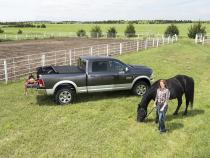 TruXport Tonneau Cover Black 2005-2007 Dodge Dakota/2006-2008 Mitsubishi Raider Extended Cab 6 Foot 6 Inch Bed Truxedo