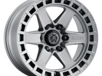 Raider 17 X 8.5 / 6 X 120 / 0 MM / 4.75 Inch Back Space Titanium, ICON Alloys