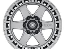 Raider 17 X 8.5 / 6 X 120 / 0 MM / 4.75 Inch Back Space Titanium, ICON Alloys