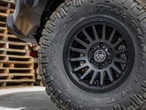 Recon Six 17 X 8.5 / 5 X 5.5 0MM Offset 4.75 Inch Back Space Satin Black, ICON Alloys