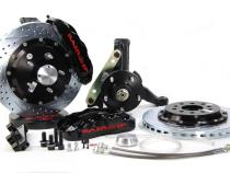 Brake System 14 Inch Front Pro+ Black 78-87 GM G Body Modified Stock Spindles BAER Brakes
