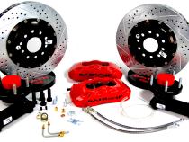 Pro Plus Brake System Front 60-87 Chevy/GMC 2WD 1/2 Ton Trucks W/Cpp Nodular Iron 2.5 Inch Drop Spindle (5 Lug 5X5 Inch BC) Monster Green W/Cpp 2.5 Inch Drop Modular Spindle (5 Lug 5X5Bc) Baer Brakes