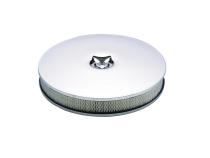 Air Cleaner Low Mount Chrome 14 Inch Diameter, 2-1/4 Inch Tall, 3 Inch Neck Mr Gasket