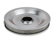 Air Cleaner Low Mount Chrome 14 Inch Diameter, 2-1/4 Inch Tall, 3 Inch Neck Mr Gasket