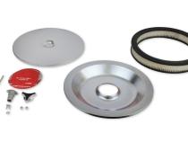 Air Cleaner Low Mount Chrome 14 Inch Diameter, 2-1/4 Inch Tall, 3 Inch Neck Mr Gasket