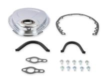 Timing Cover Chrome Fits 1955-1991 Small Block Chevrolet 265-400 and 1980-1995 90 Degree 229-262 V6 Mr Gasket