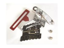 Timing Tab With Adjustable Pointer Chrome Chevrolet Small Block with 8 Inch Balancer Mr Gasket