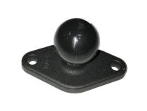 Ram Mount Small Base With Ball Black 1.0 inch diameter rubberized ball AJK Offroad