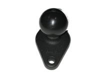Ram Mount Small Base With Ball Black 1.0 inch diameter rubberized ball AJK Offroad