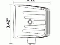 Cube Flood Light 90-degree Flood Light Pattern AJK Offroad