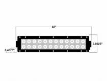 Dual Row 42 Inch Light Bar Flood and Spot AJK Offroad