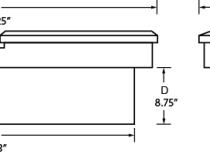 Challenger Gull Wing Crossover Storage Box Brite 1961-1965 1000/1500 Series Fleetside Standard Tub Lund