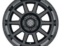 Recoil 20 X 10 / 6 X 5.5 / -24 MM / 4.5 Inch Back Space Gloss Black, ICON Alloys