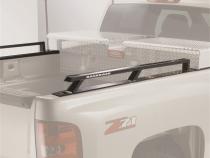 Truck Bed Side Rails w/Tool Box 21 Inch 6.5 Foot 20-24 Silverado/Sierra HD Backrack