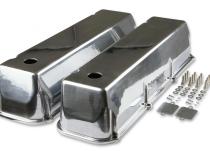 Cast Aluminum Tall Valve Covers Polished Fits 1968-1997 Ford 429/460 Big Block Mr Gasket