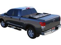 Deuce Tonneau Cover Black 2007-2021 Toyota Tundra 6 Foot 6 Inch Bed with Deck Rail System Truxedo