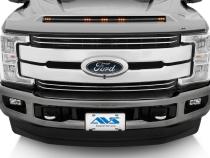 Aeroskin Lightshield Color-Match Hood Protector for 2017-2019 Ford F-250 Super Duty/F-350 Super Duty/F-450 Super Duty Ingot Silver AVS