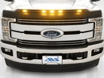 Aeroskin LightShield Hood Shield for 2017-2022 Ford F-450 Super Duty/F-250 Super Duty/F-350 Super Duty Black AVS