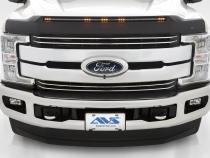 Aeroskin LightShield Hood Shield for 2017-2022 Ford F-450 Super Duty/F-250 Super Duty/F-350 Super Duty Black AVS