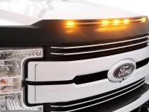 Aeroskin LightShield Hood Shield for 2017-2022 Ford F-450 Super Duty/F-250 Super Duty/F-350 Super Duty Black AVS