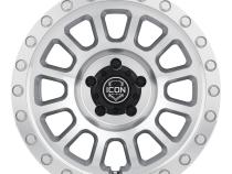 Hulse 17 X 8.5 5 X 4.5 0MM Offset 4.75 Inch Back Space Sliver Machined, ICON Alloys